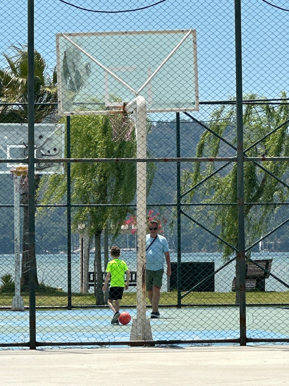 Recreational scenes captured across Fethiye, Turkey playgrounds and courts