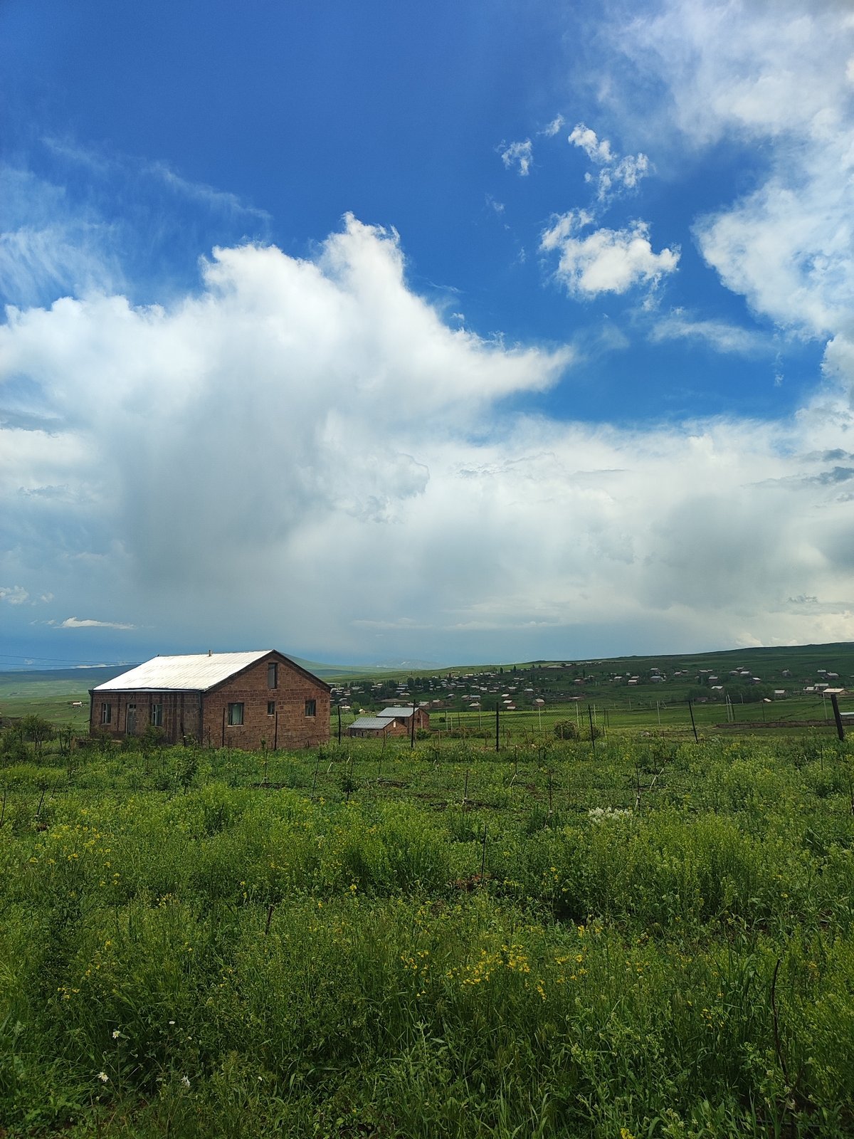 Post-hailstorm scenes from rural Harich village, Armenia