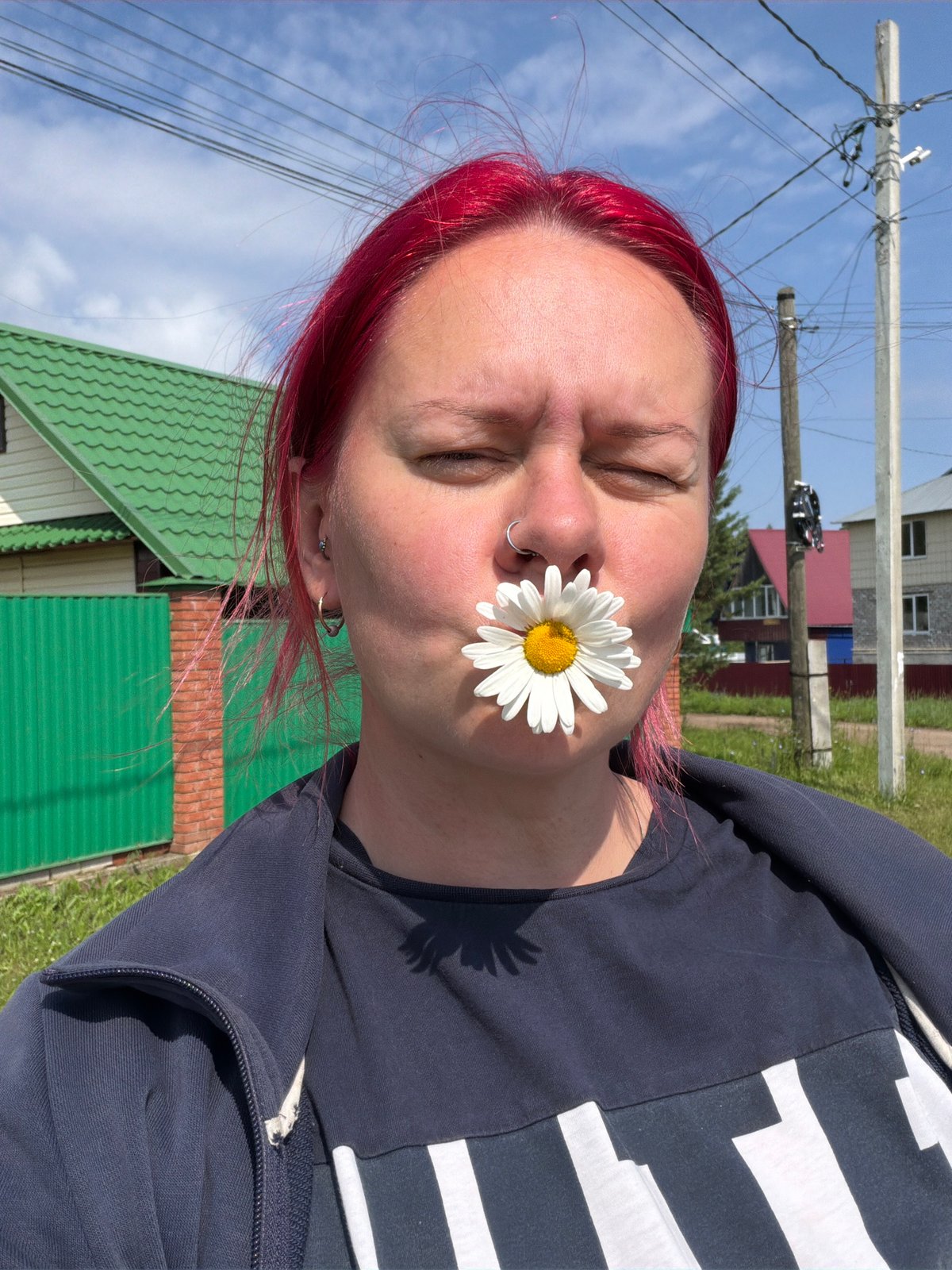 A casual summer day in Chaikovsky, gardens, bikes, and daisies
