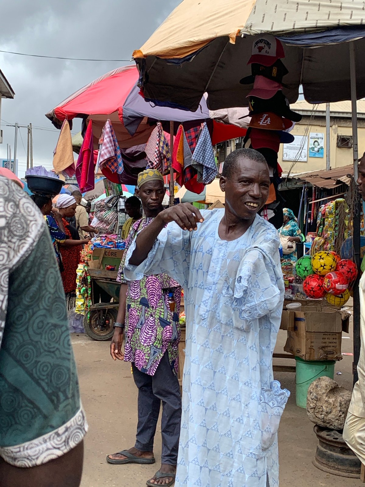 Morning market activity documented in Ikorodu, Nigeria