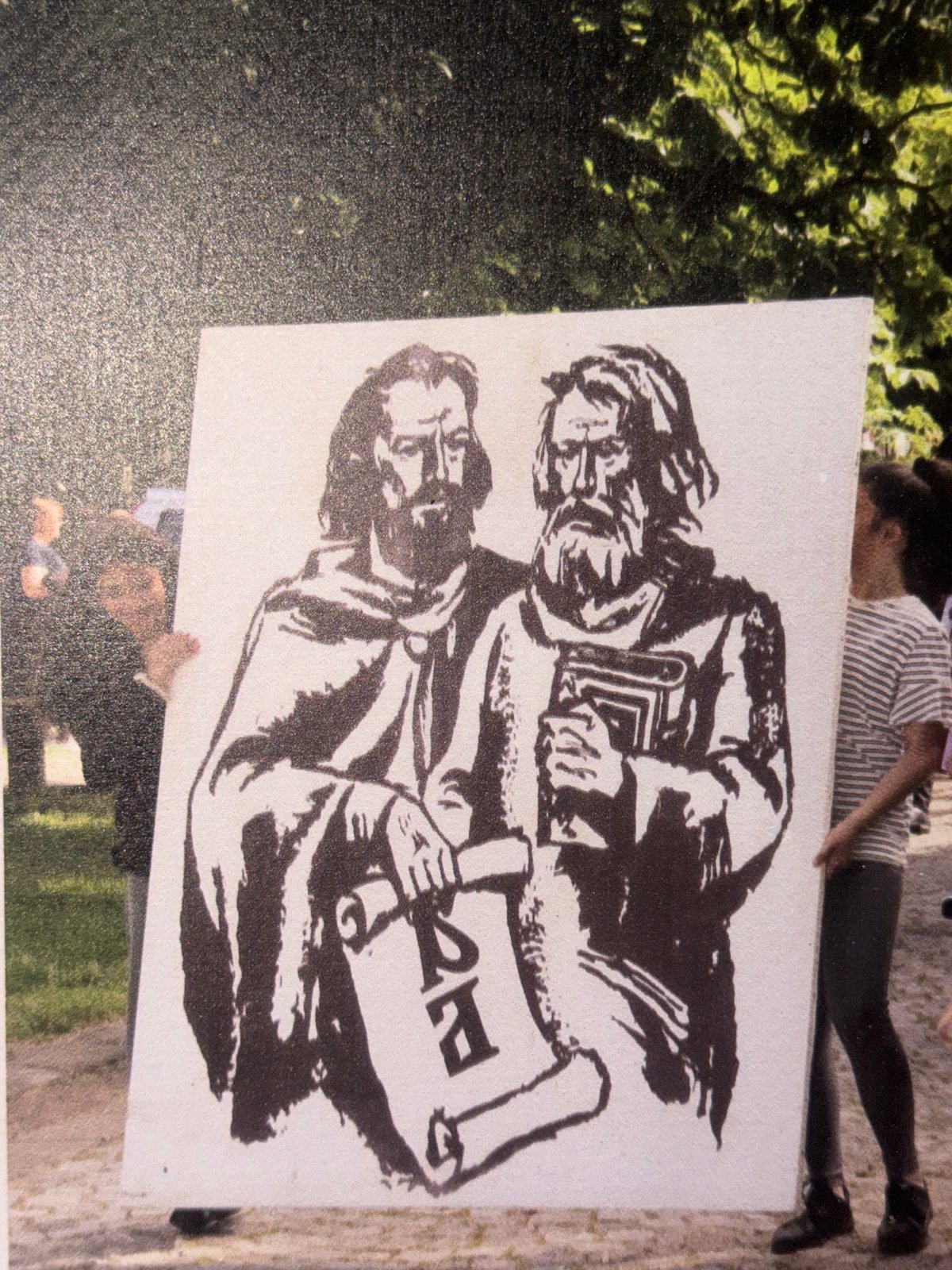 Evening scenes documented at single location include protests, murals, arcade