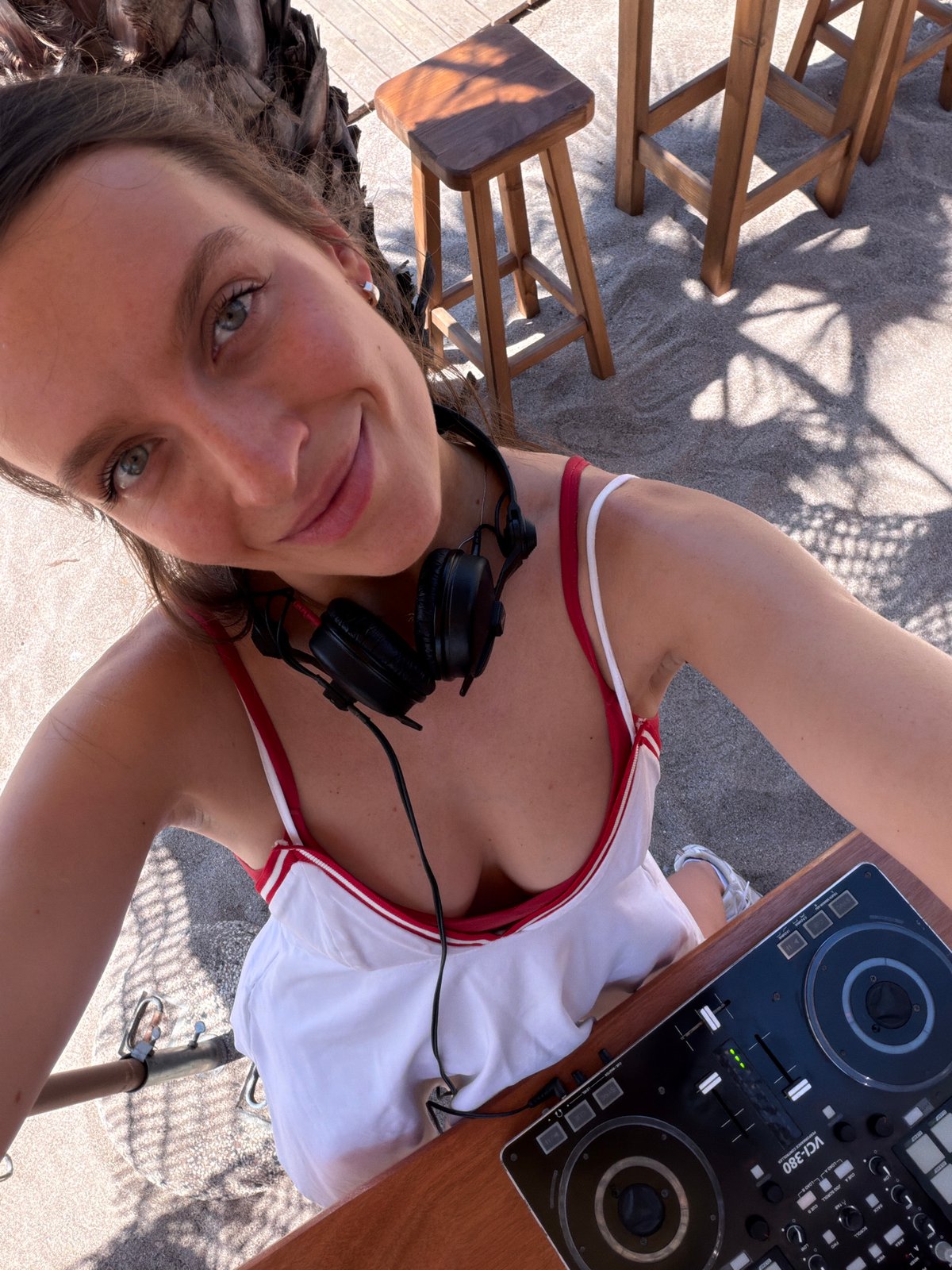 Beach club day in Sutomore, Montenegro