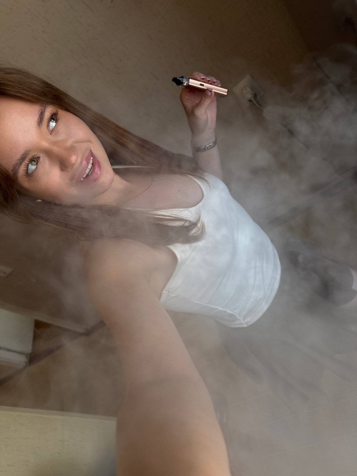 Casual selfie session around a Chaikovsky apartment, indoors and out