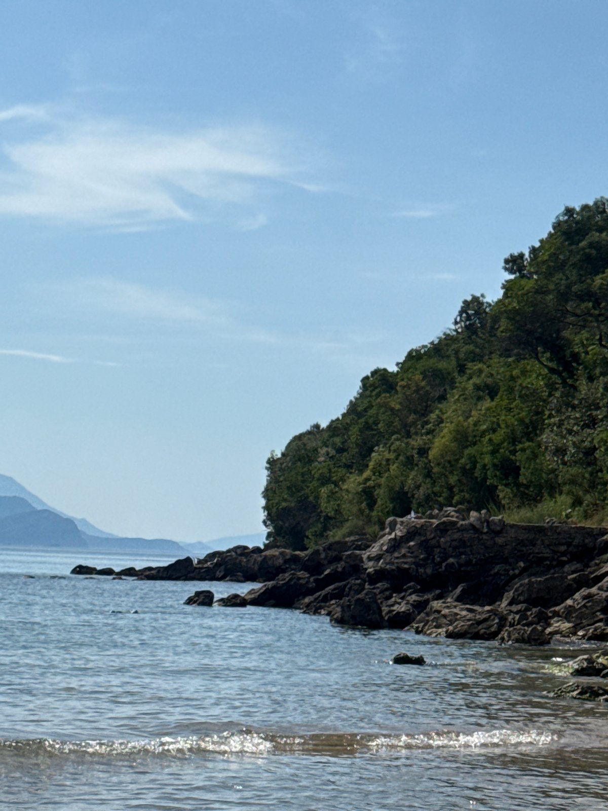 Lazy summer morning on the Bay of Kotor at Prijevor