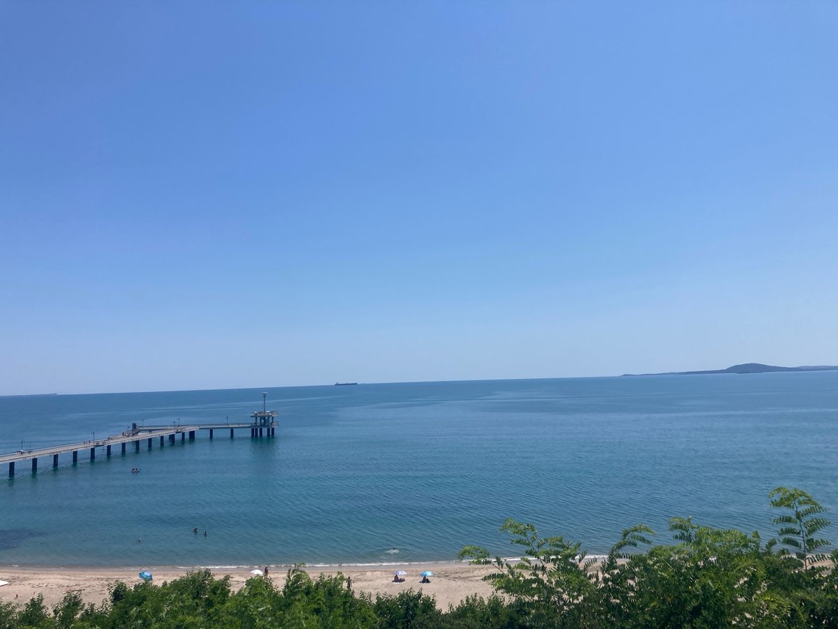 Summer morning along the Burgas seafront and Sea Garden