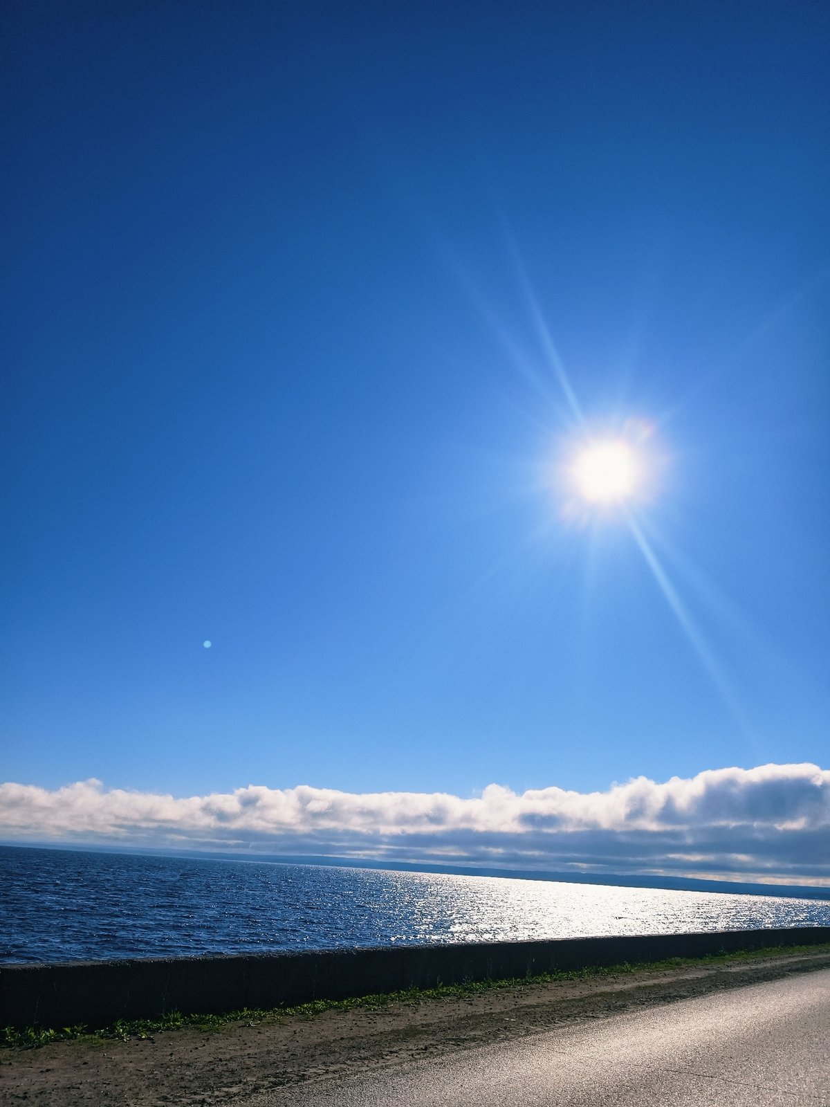 Clear sunny conditions observed over Kama River, Chaikovsky