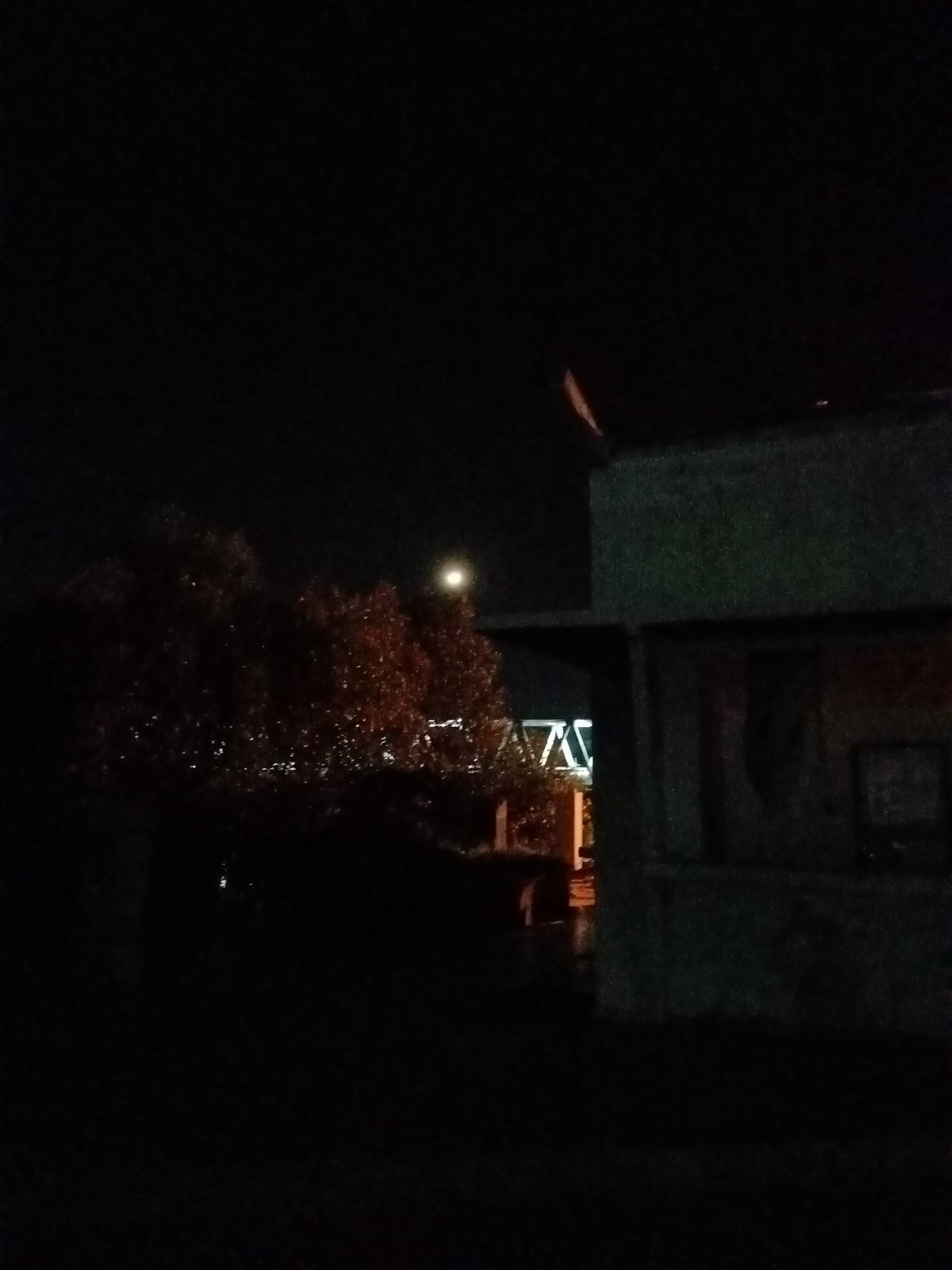 Nighttime urban photography session documents Lhokseumawe infrastructure