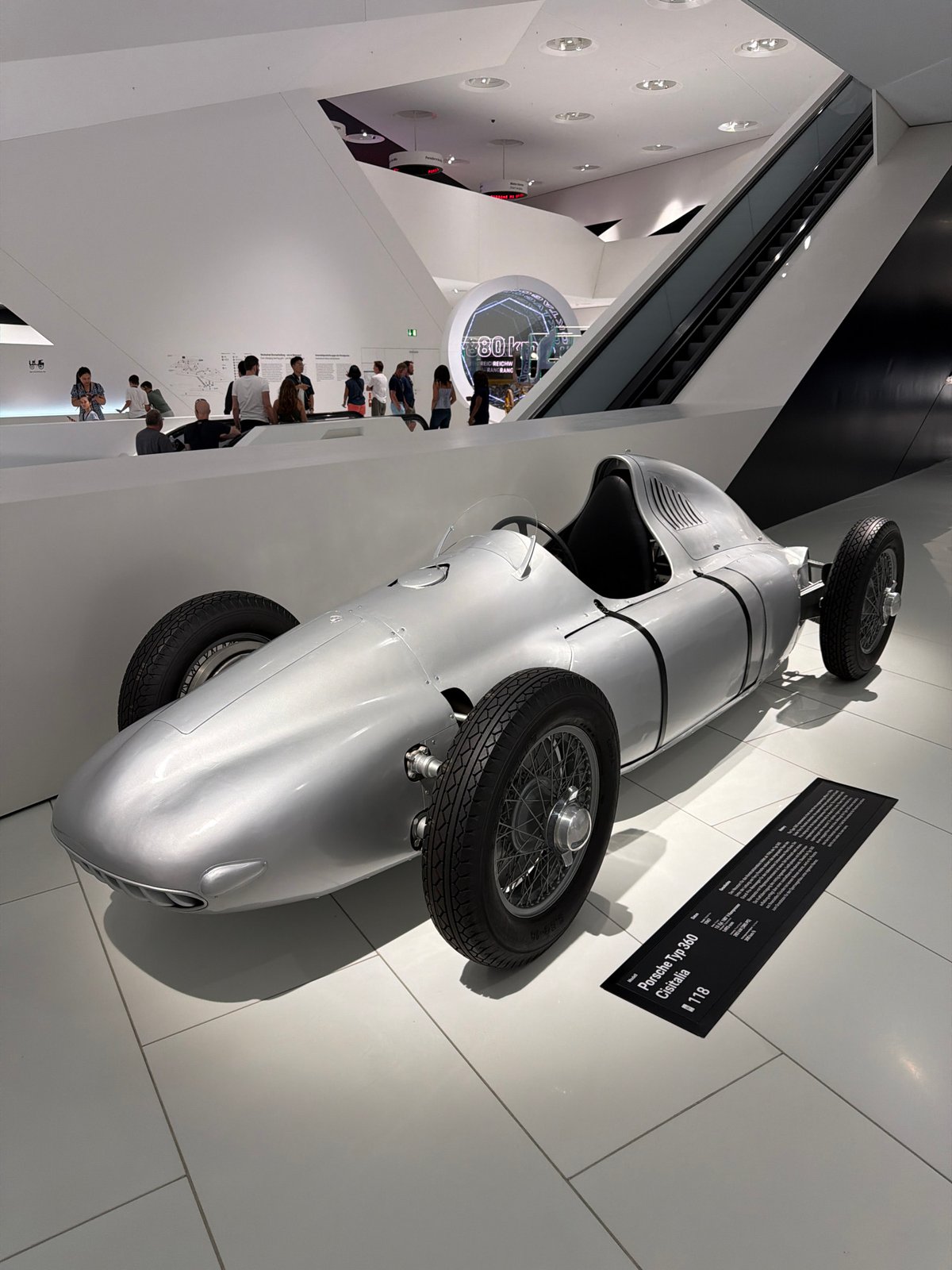 Morning walk through the Porsche Museum's full classic car collection