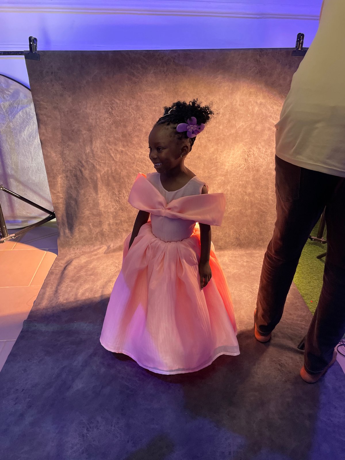 Young girl's formal portrait photoshoot captured in Jos, Nigeria