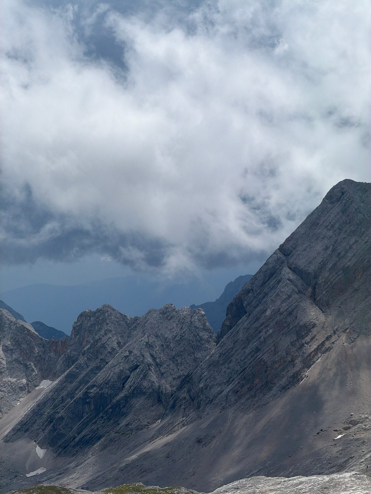 Summer day on the rocky heights above Garmisch-Partenkirchen
