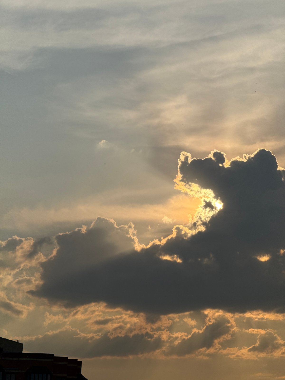 Dramatic sunset with cloud formations observed across Moscow cityscape