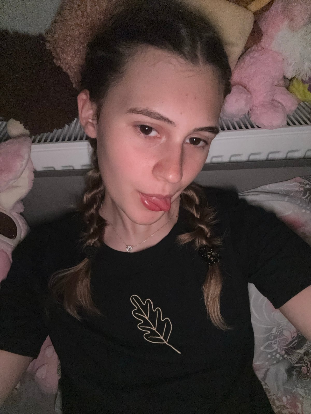 Young woman documents personal moments through selfies in Bulgaria