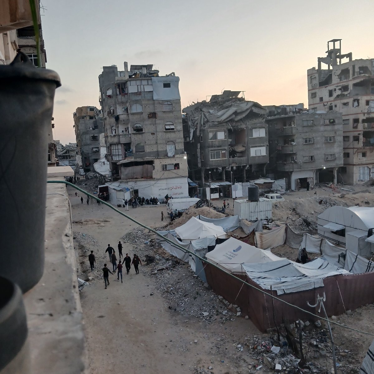 Witnesses document destruction and refugee camps in Gaza City