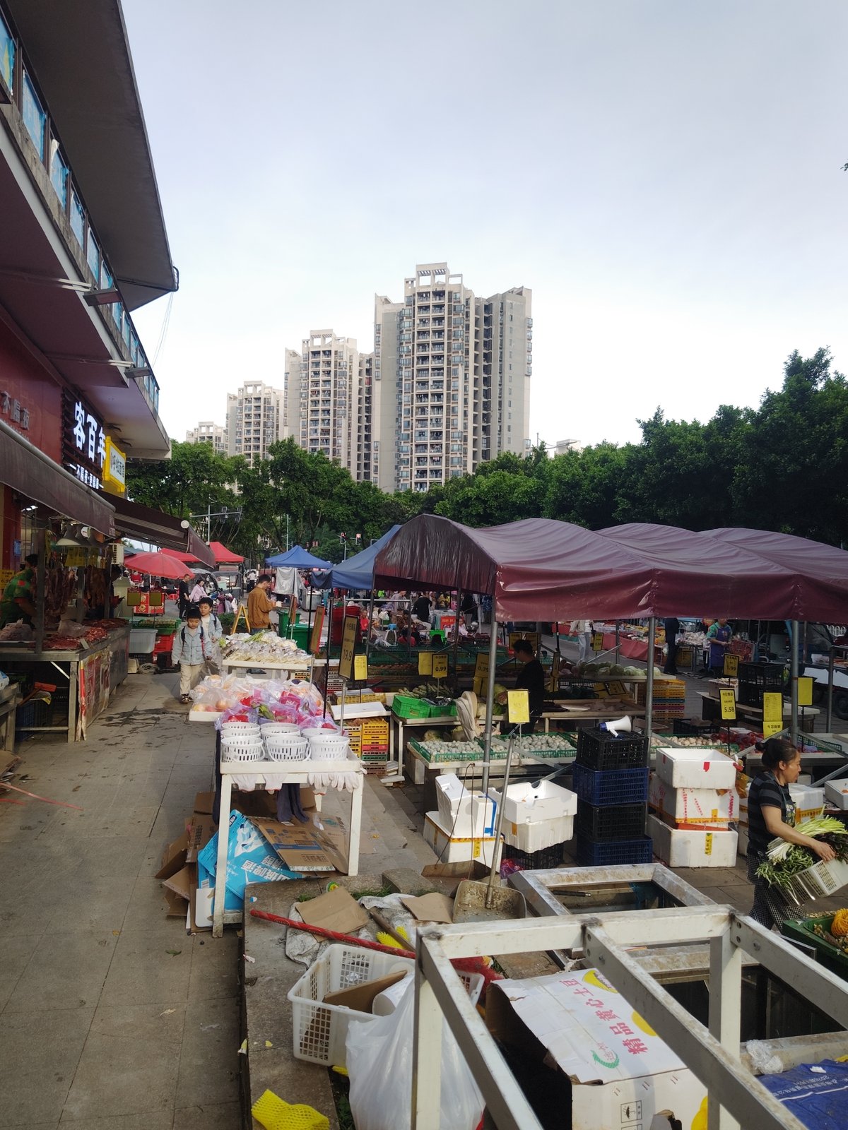 Street market bustles in Chongqing High-tech Zone