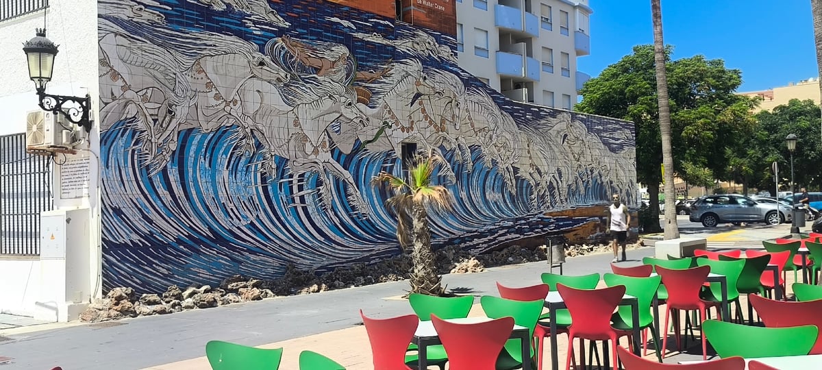 Street art, beach life, and local character in coastal Manilva