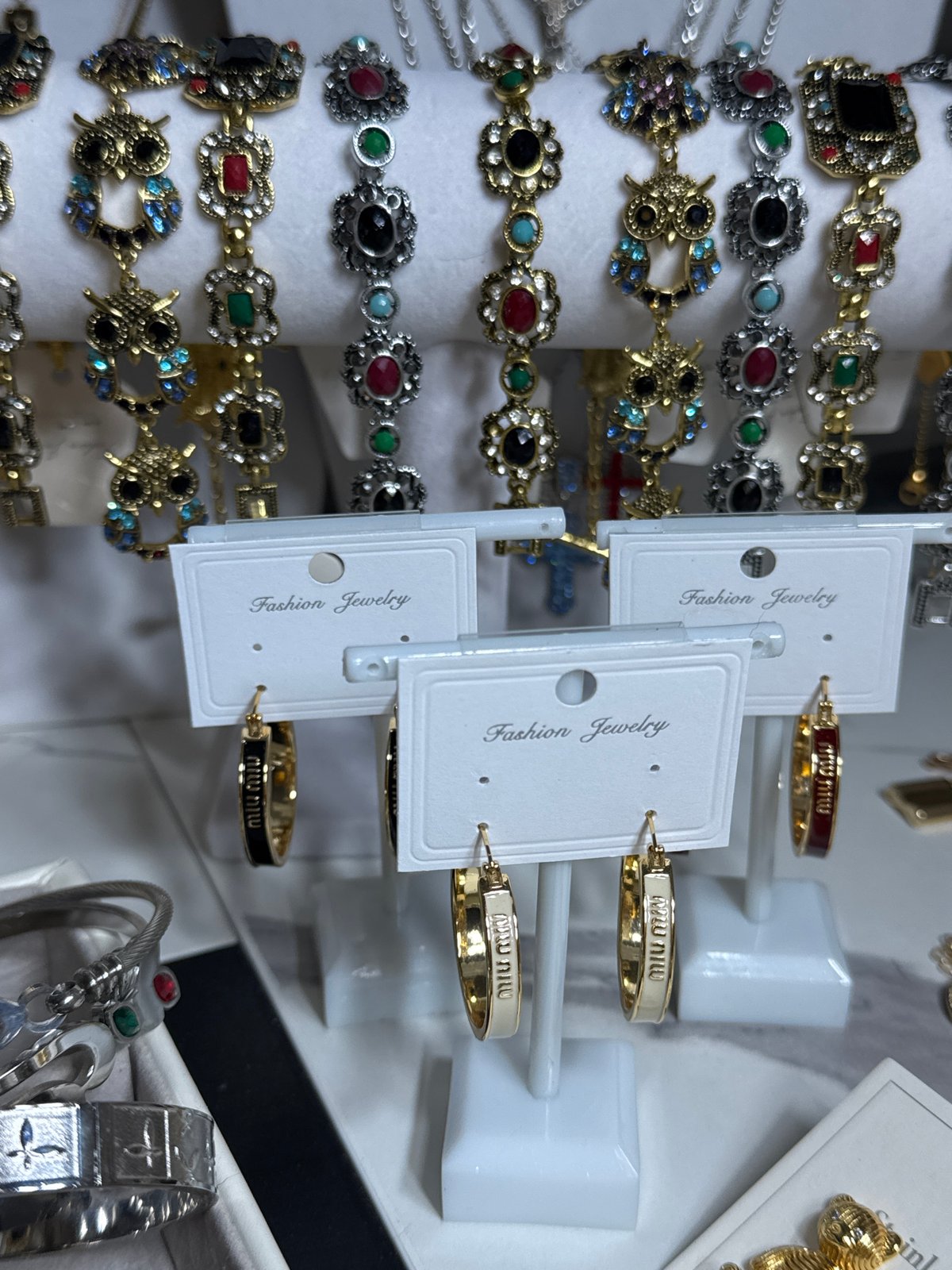 Casual evening at home with a dog, food, and jewelry browsing