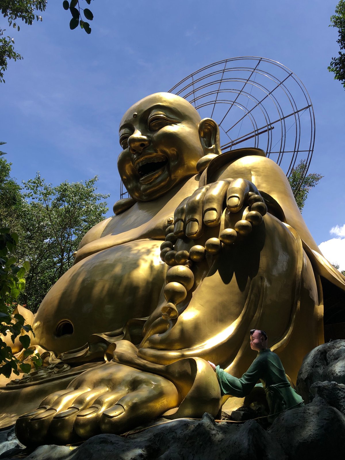 Inside a Buddhist meditation complex in Nam Ban, Vietnam