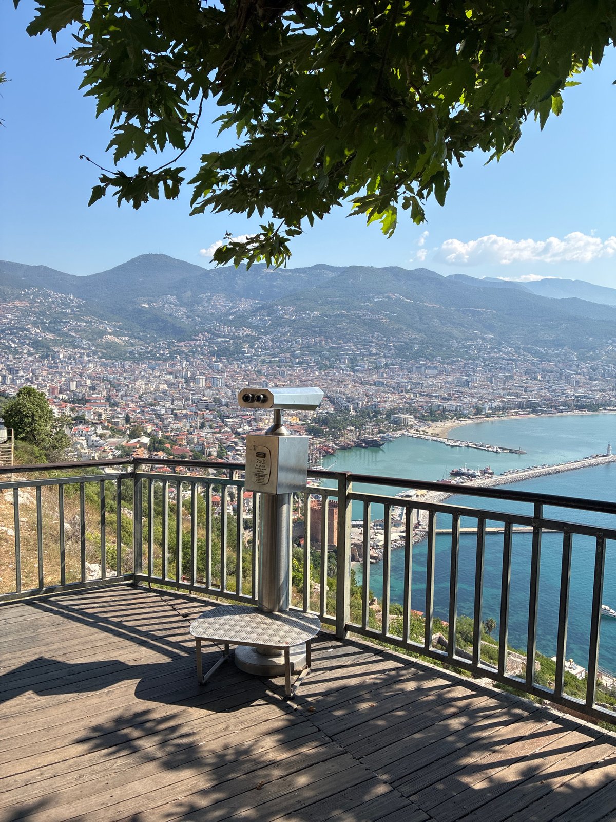 Multiple angles on Alanya's coastal panorama from observation points