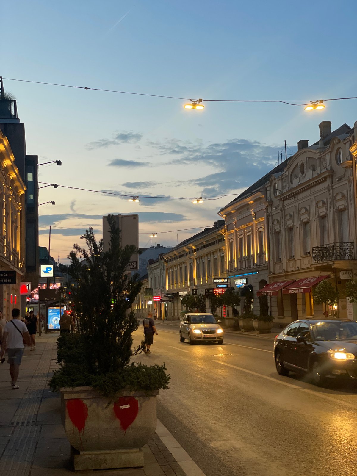 Dusk stroll through Zemun's historic cobblestone streets