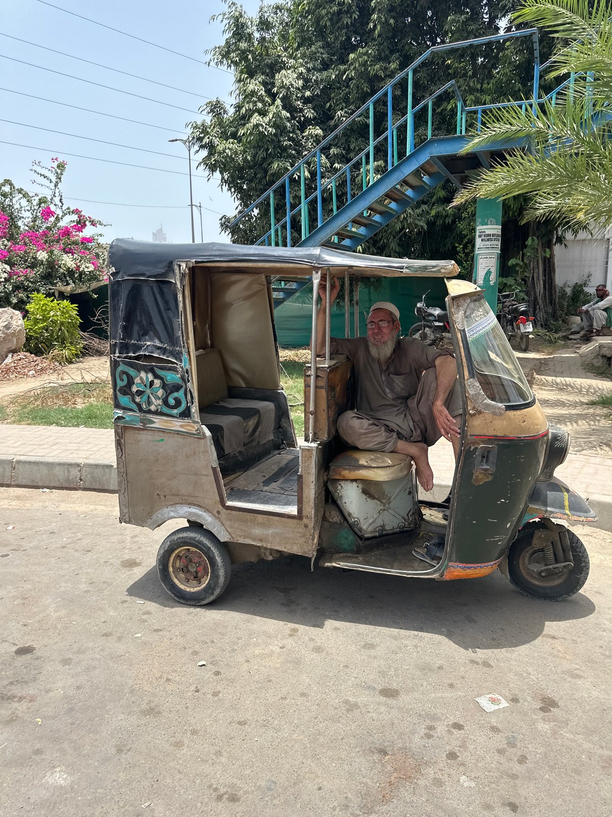 Everyday street scenes from a Karachi neighborhood