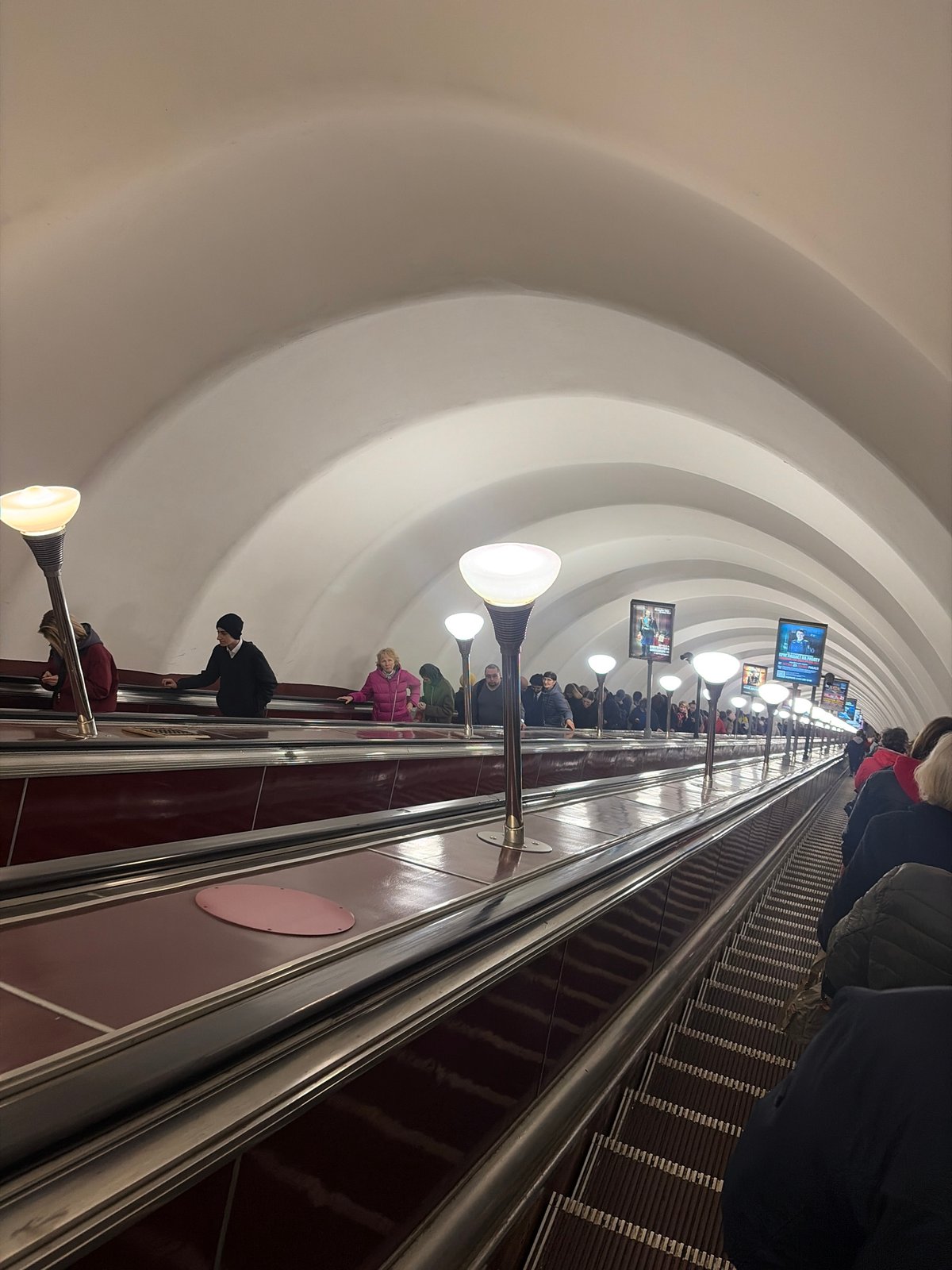 Street vendors operate outdoor markets in Saint Petersburg