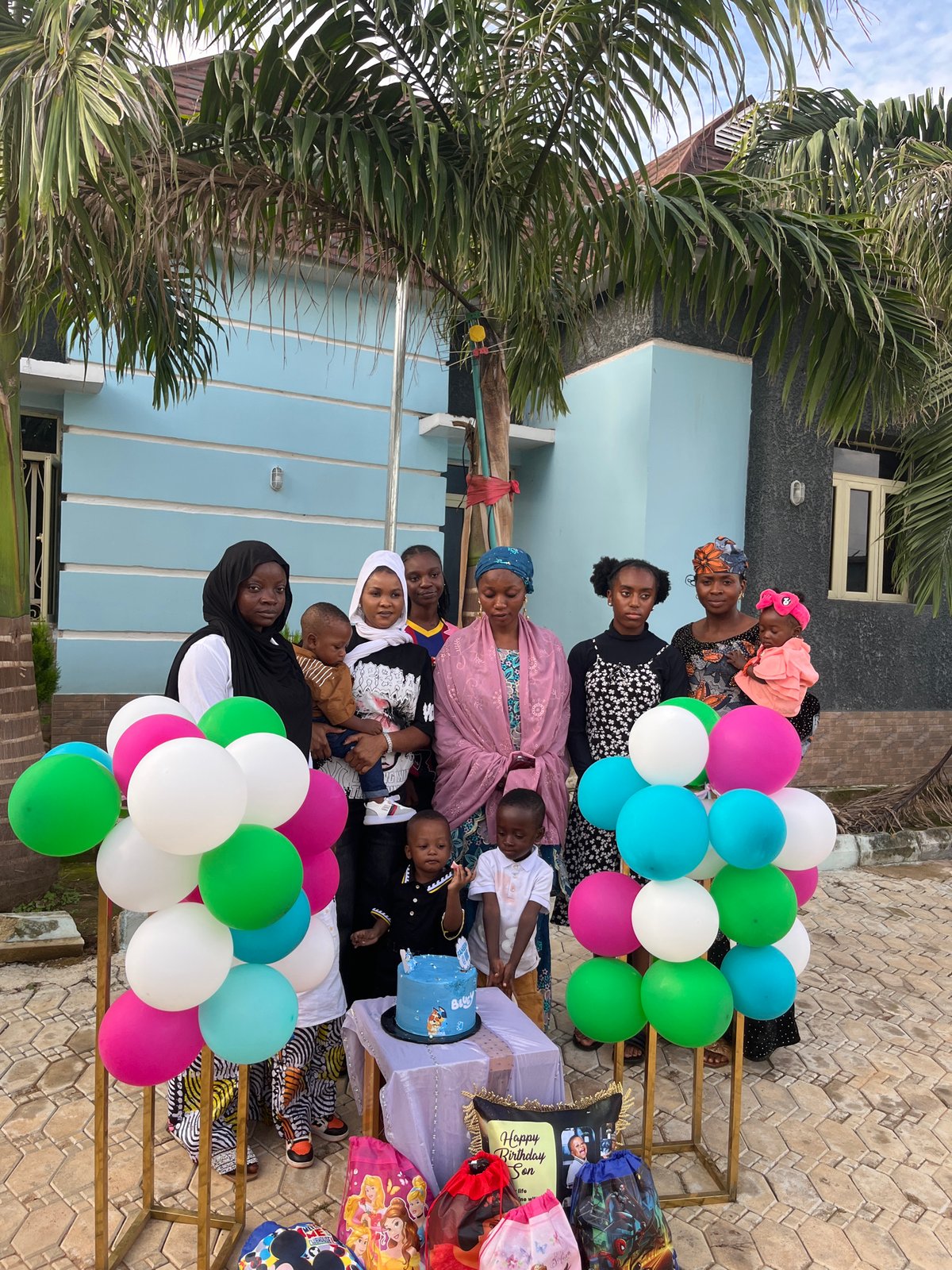 Birthday celebration held in residential compound in Jos, Nigeria