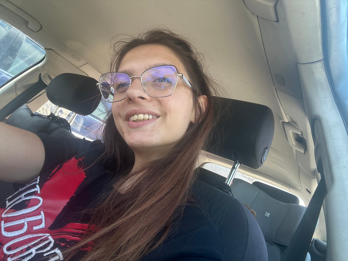 Selfies in a parked car in Tryavna, Bulgaria