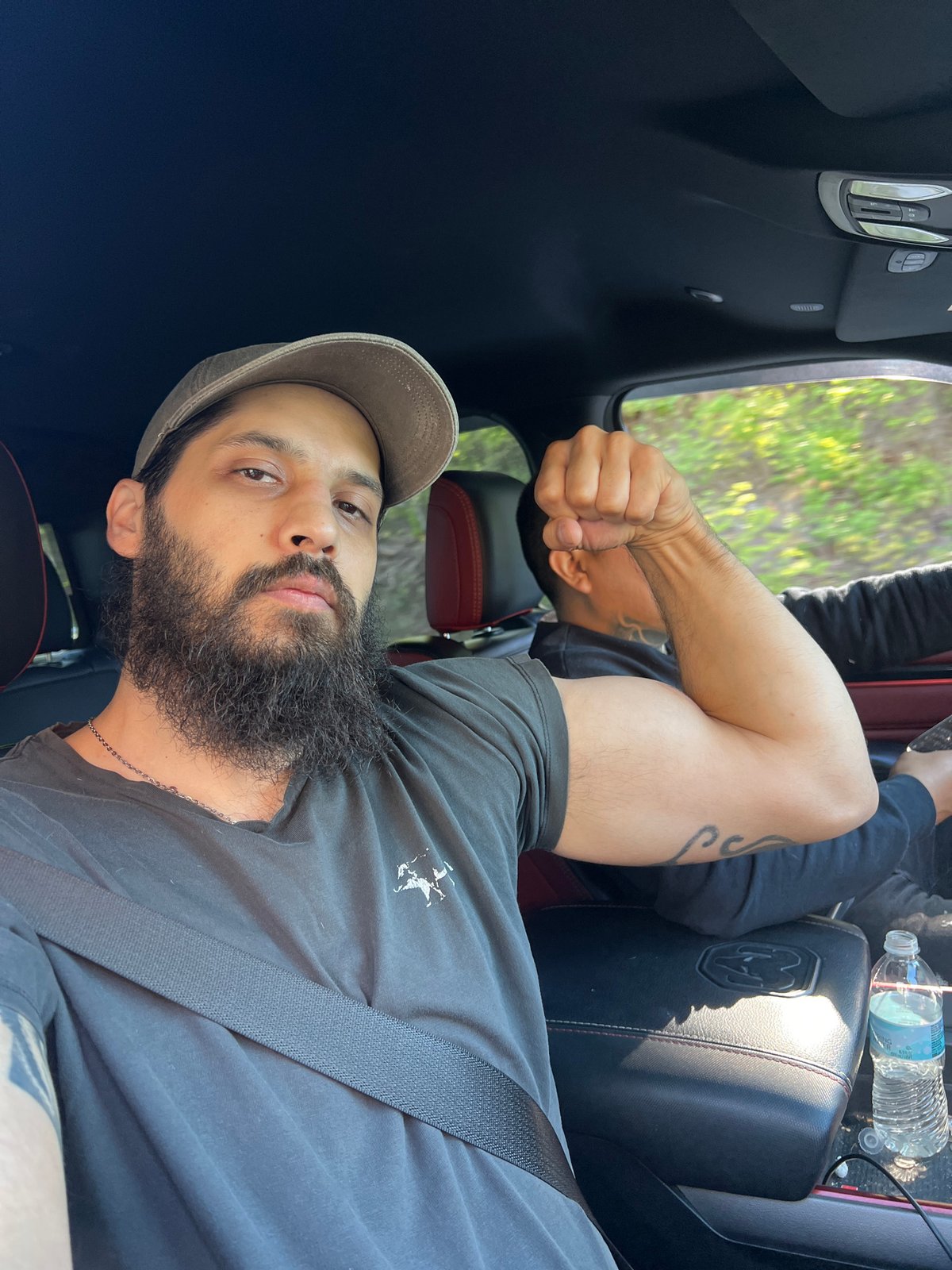Man photographed in vehicle passenger seat in Balmville
