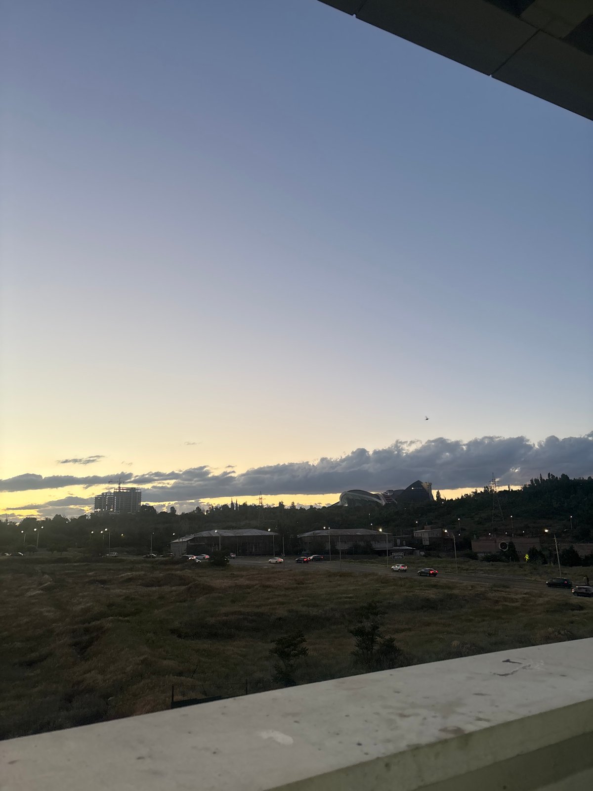 Yerevan resident documents city views and daily moments during sunset