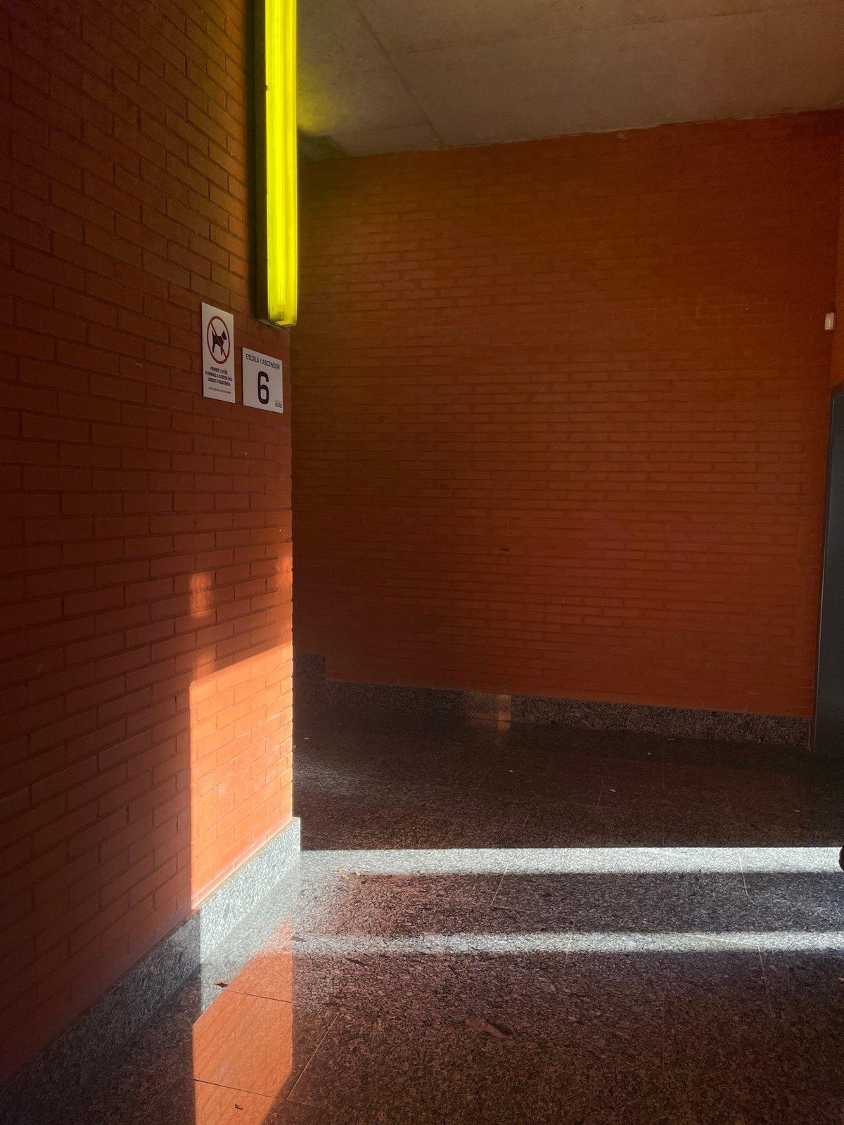 Architectural interior with light patterns captured in València