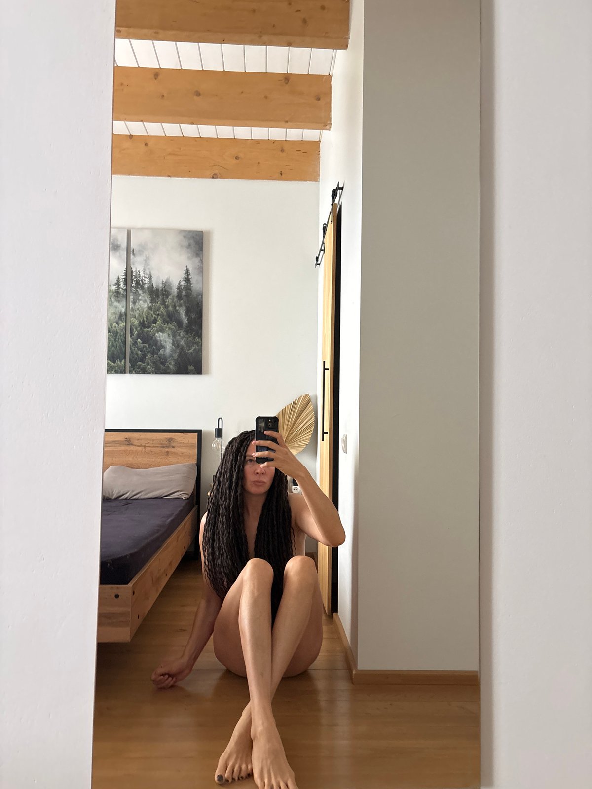 Woman documents morning routine with puppy in Chaikovsky, Russia