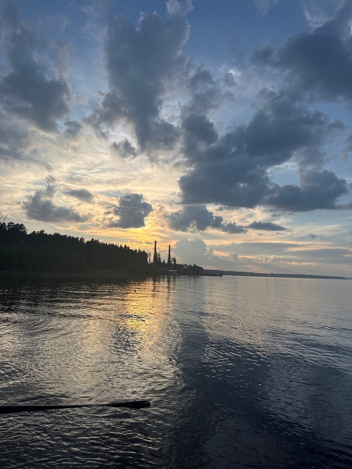 Evening riverside camping trip along Kama River in Chaikovsky