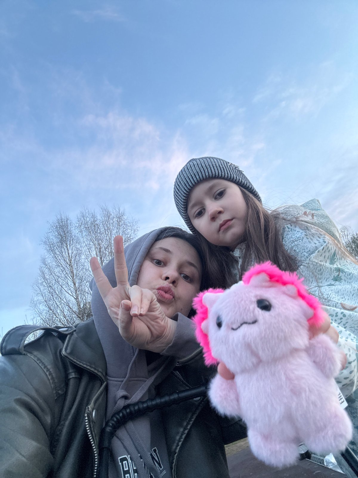 Selfies captured at outdoor locations in Chaikovsky, Russia