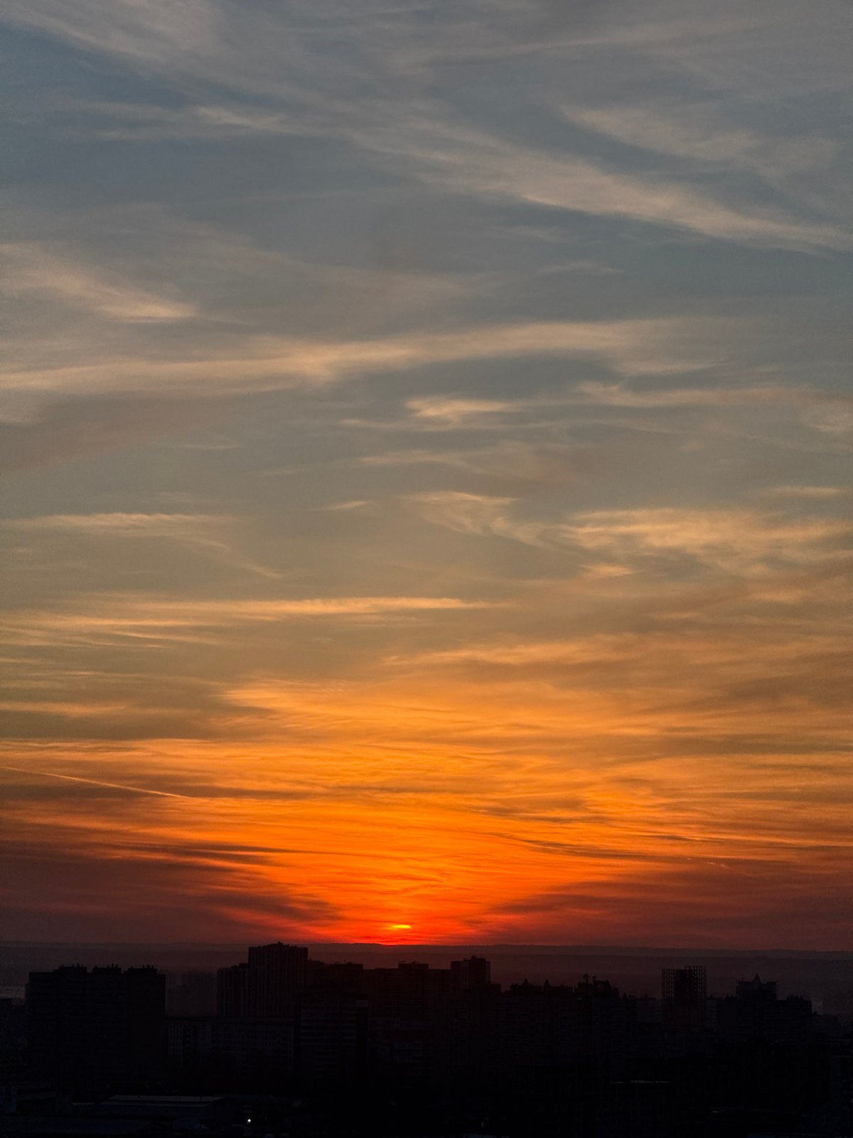 Sunset Views Captured Across Perm, Russia Urban Landscape