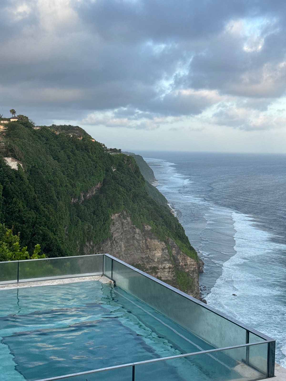 Luxury coastal resort morning captured in poolside dining scenes