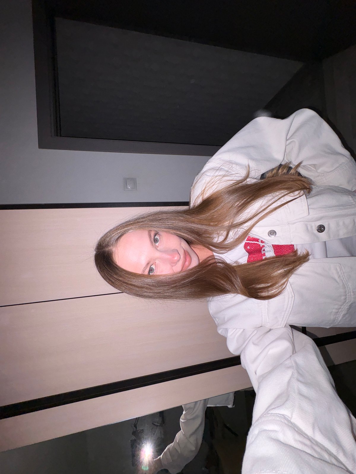 Personal skincare routine documented through selfies in Perm, Russia