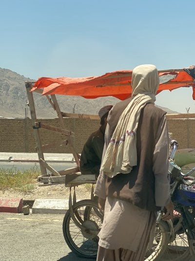 Morning street life documented in Kandahar, Afghanistan