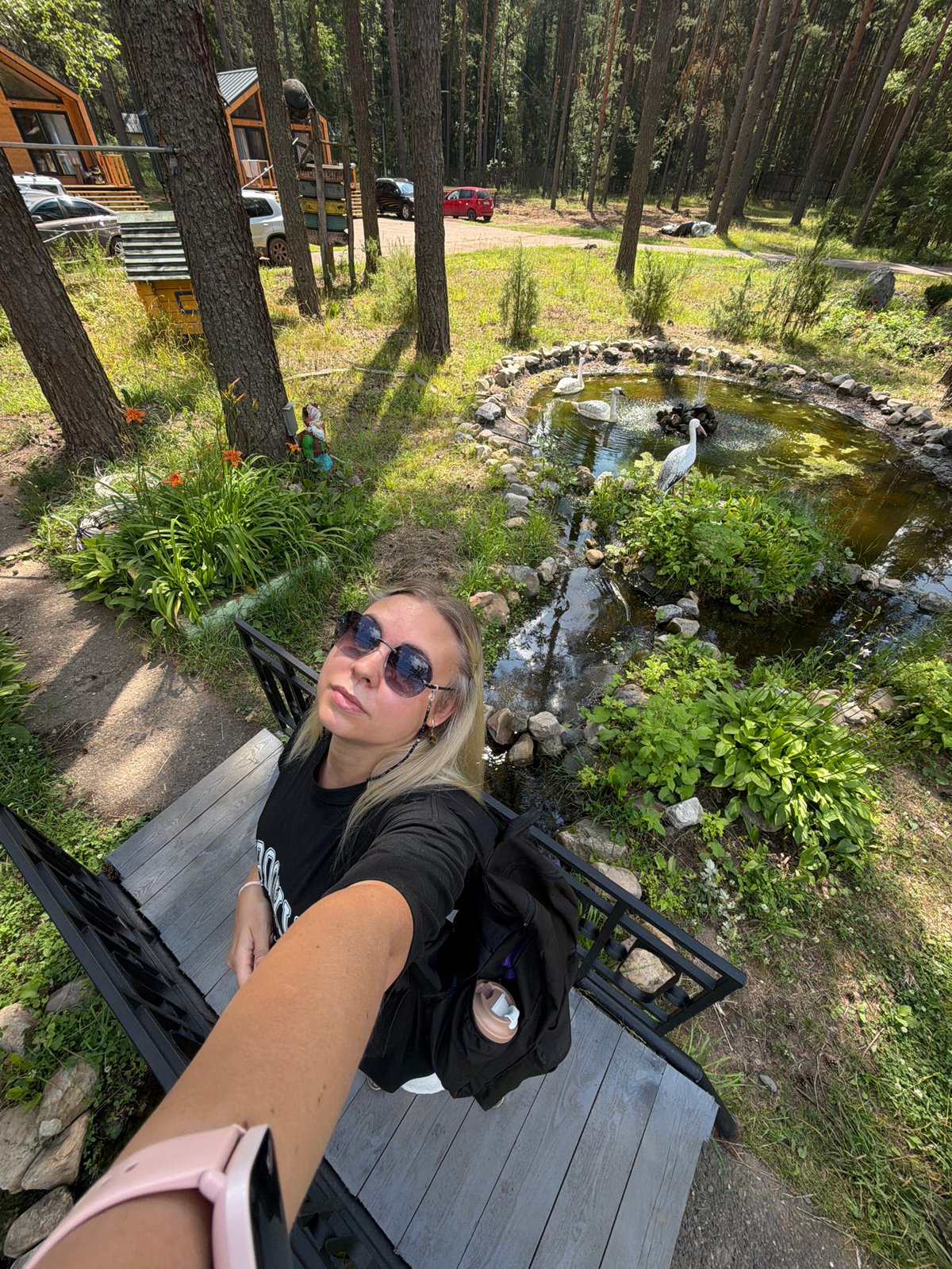 Summer morning at a Chaykovsky park: lake, rabbits, music, and art