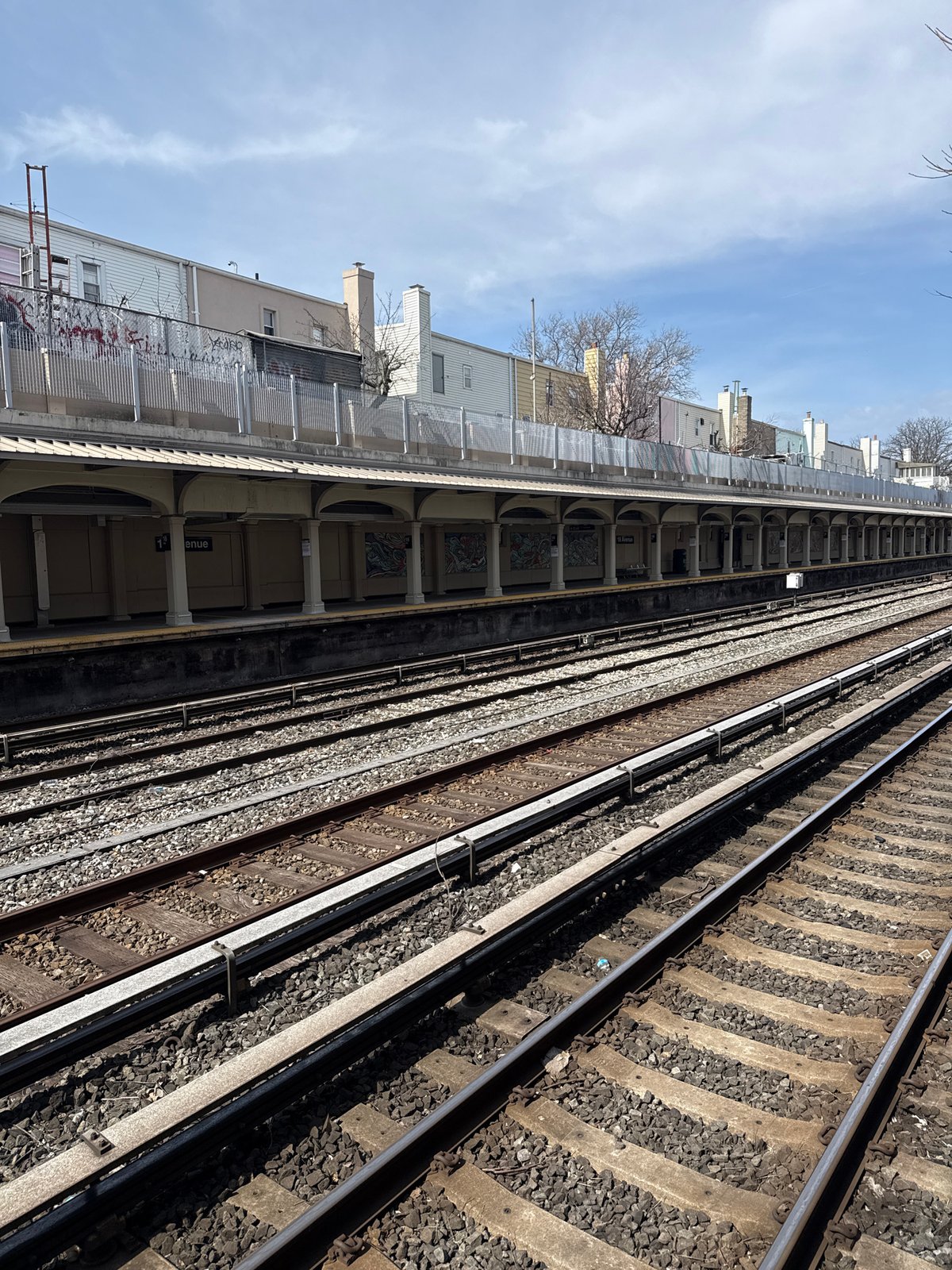 NYC Subway elevated tracks and platform documented