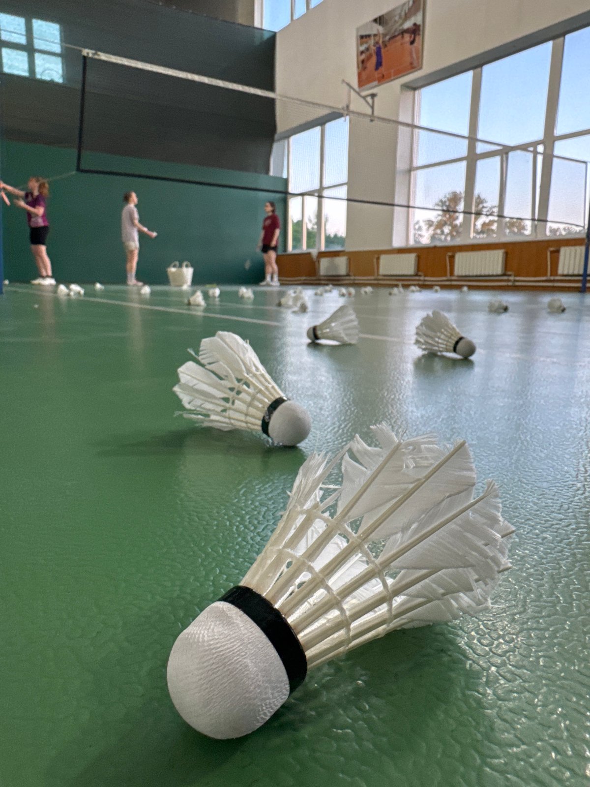 Badminton training session observed at Saint Petersburg sports facility