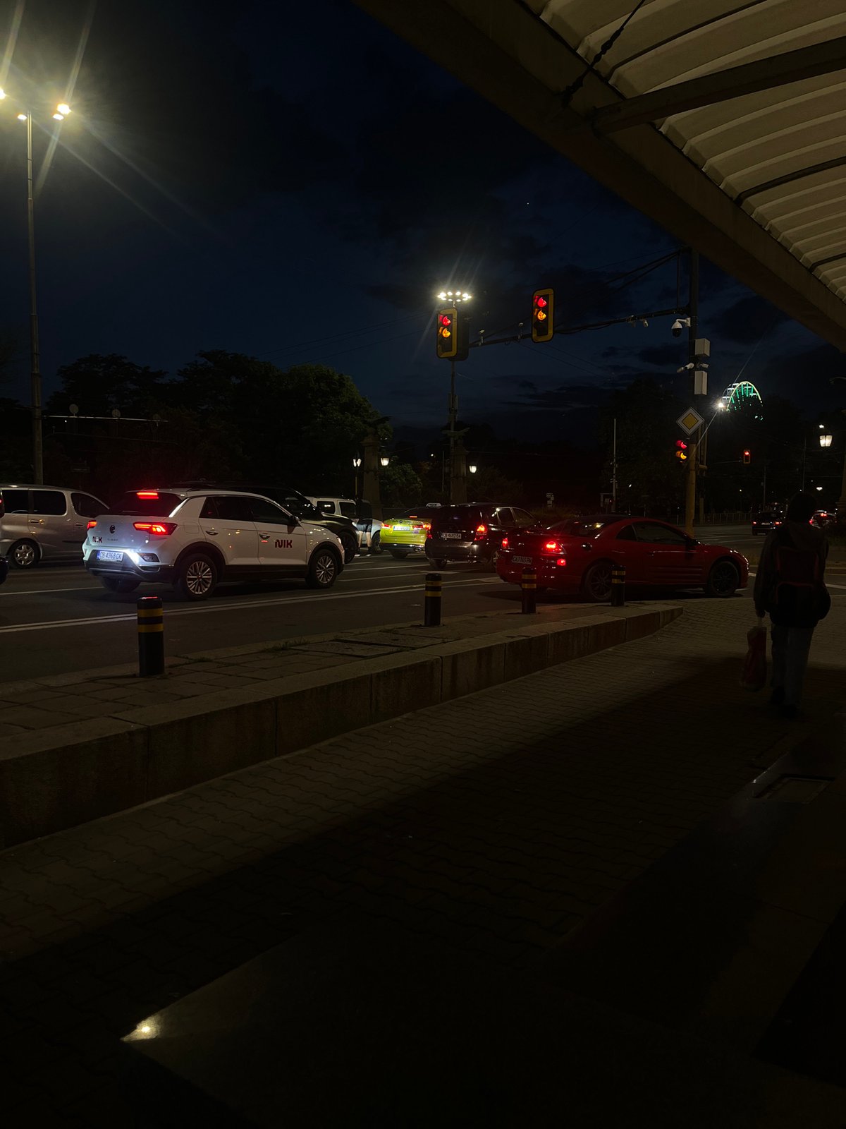 Evening scenes documented across Sofia's streets, transit, parks