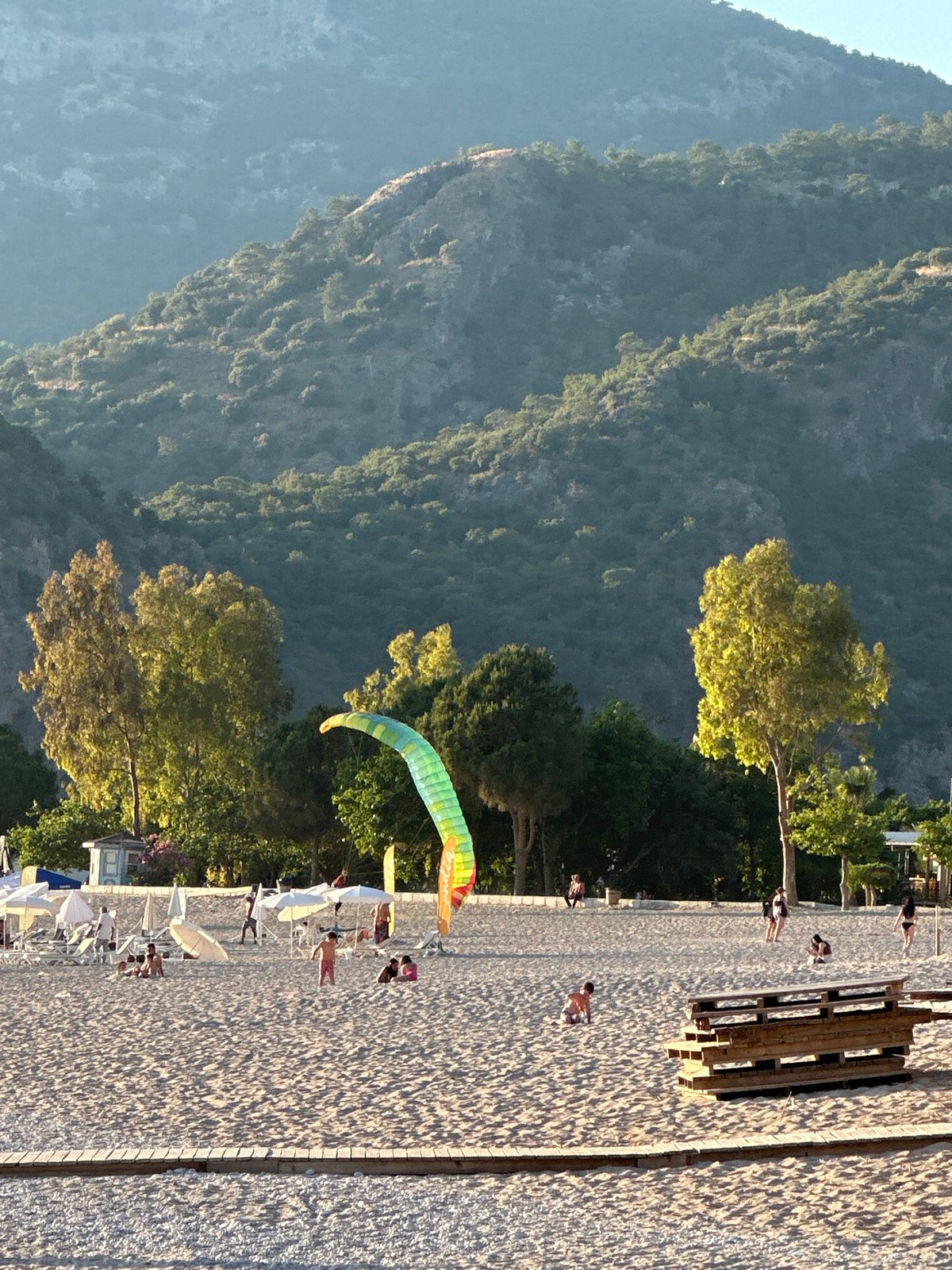 Afternoon recreation captured along Fethiye's scenic Turkish coastline
