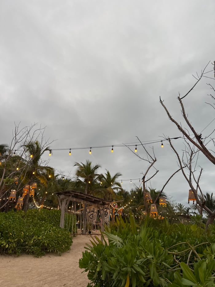 Resort scenes captured in Mexico's tropical coastal area