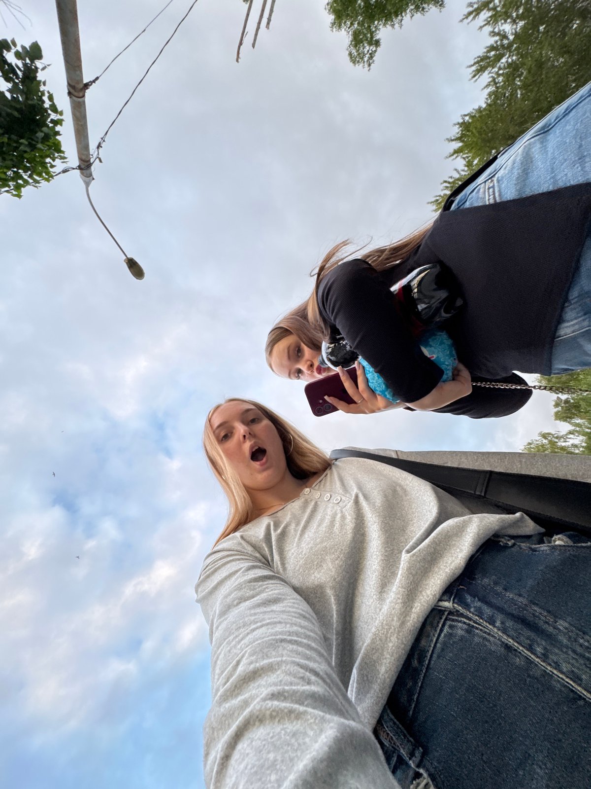 Two women spend afternoon exploring streets and stops in Perm