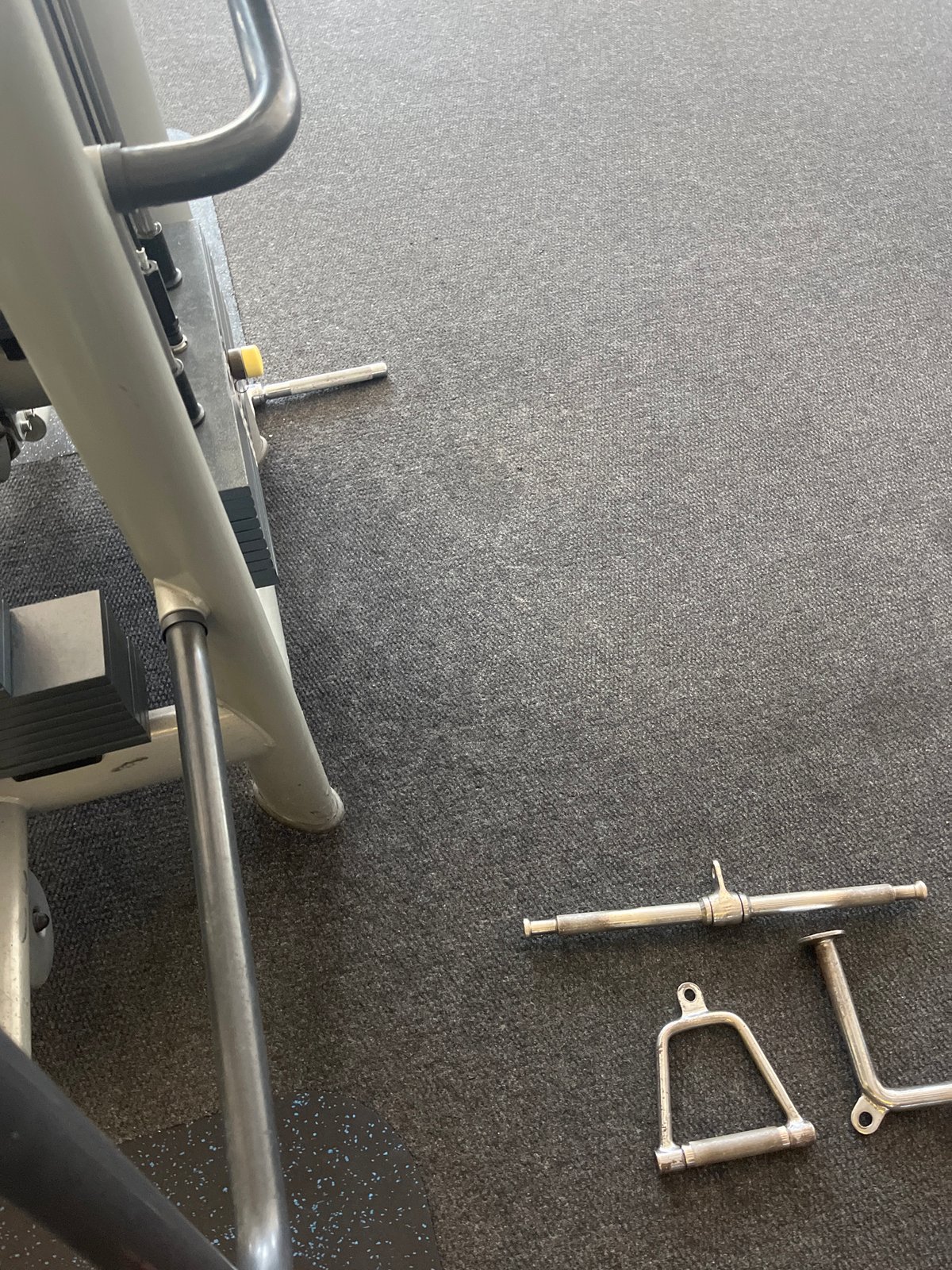 Witness documents empty gym interior in Blagoevgrad, Bulgaria