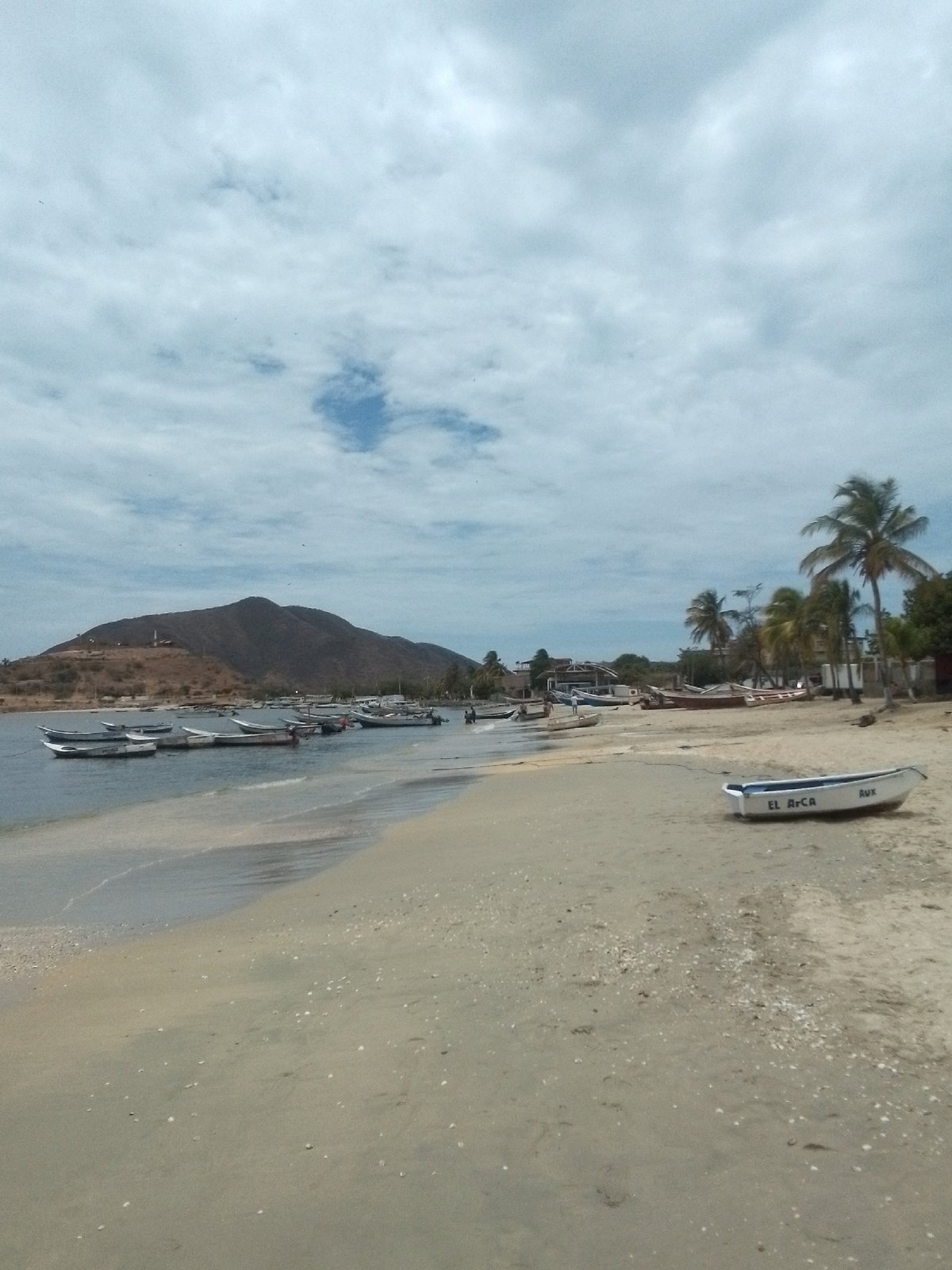 Quiet afternoon documented at Juan Griego fishing harbor, Venezuela