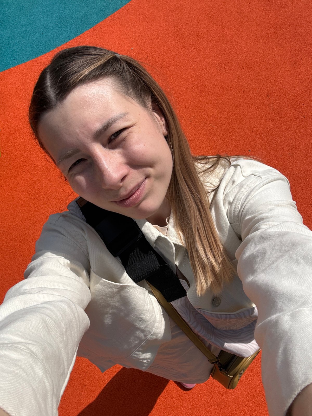 Mother and toddler enjoy morning playground visit in Moscow