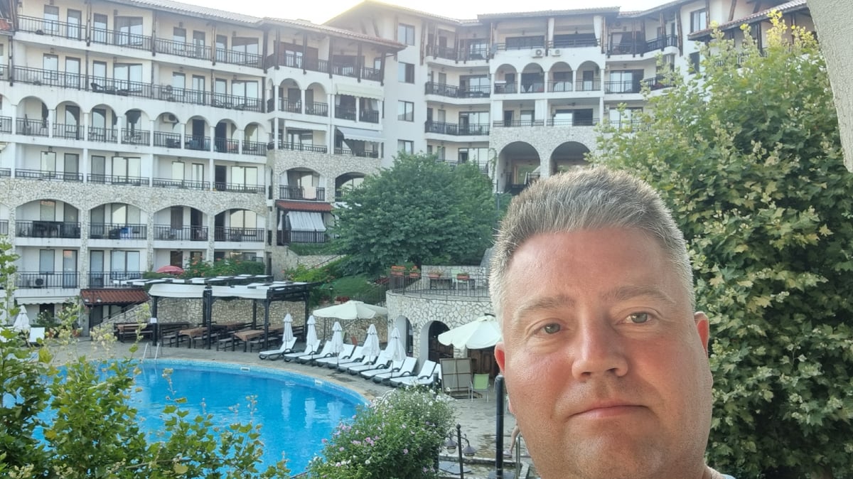 Summer day at a Black Sea resort in Sveti Vlas, Bulgaria