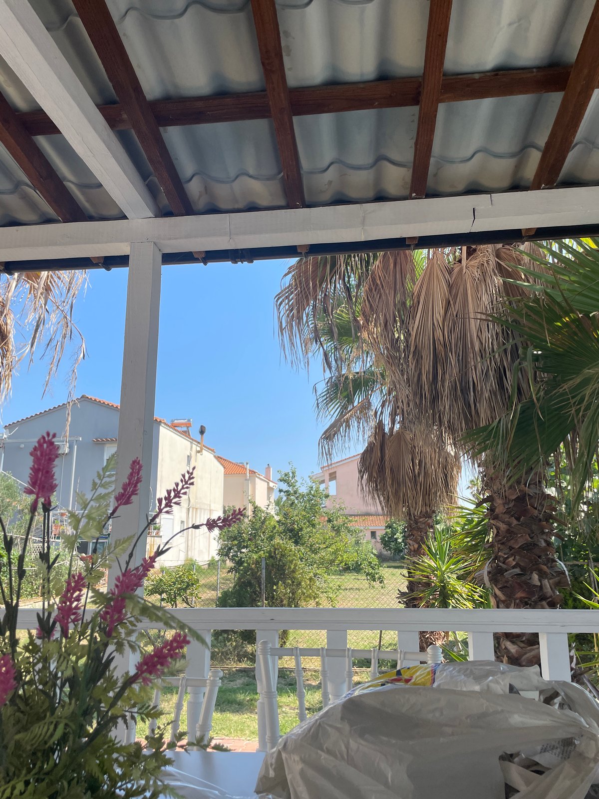 Beach drinks and pistachio chocolate on a Greek summer afternoon