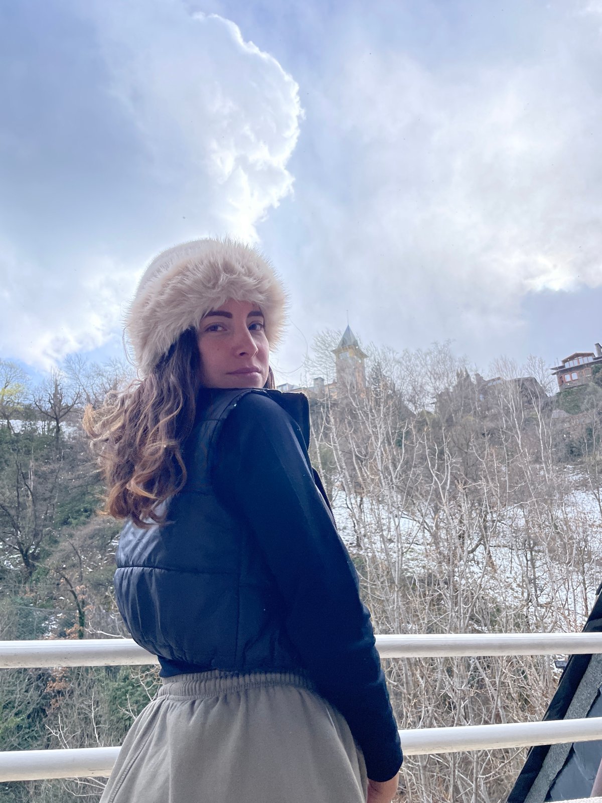 Light snowfall captured from balconies in Escaldes-Engordany, Andorra
